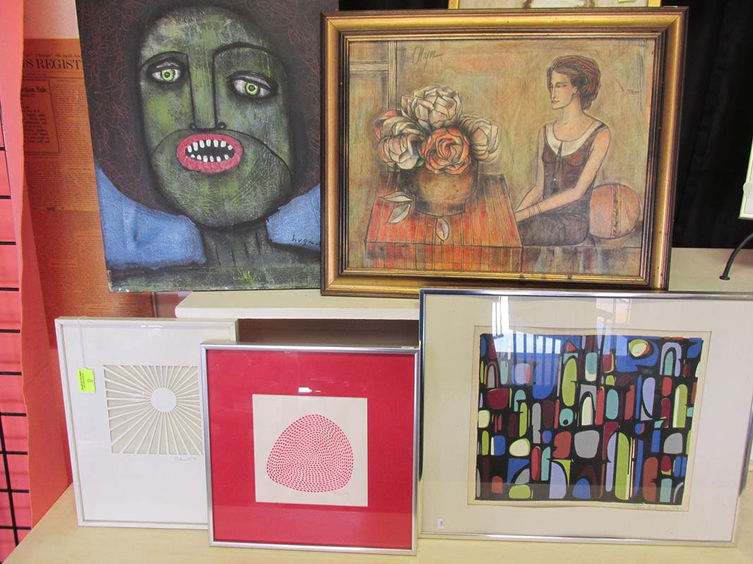 5 PC. VARIOUS MODERN ART PIECES (1 of 1)