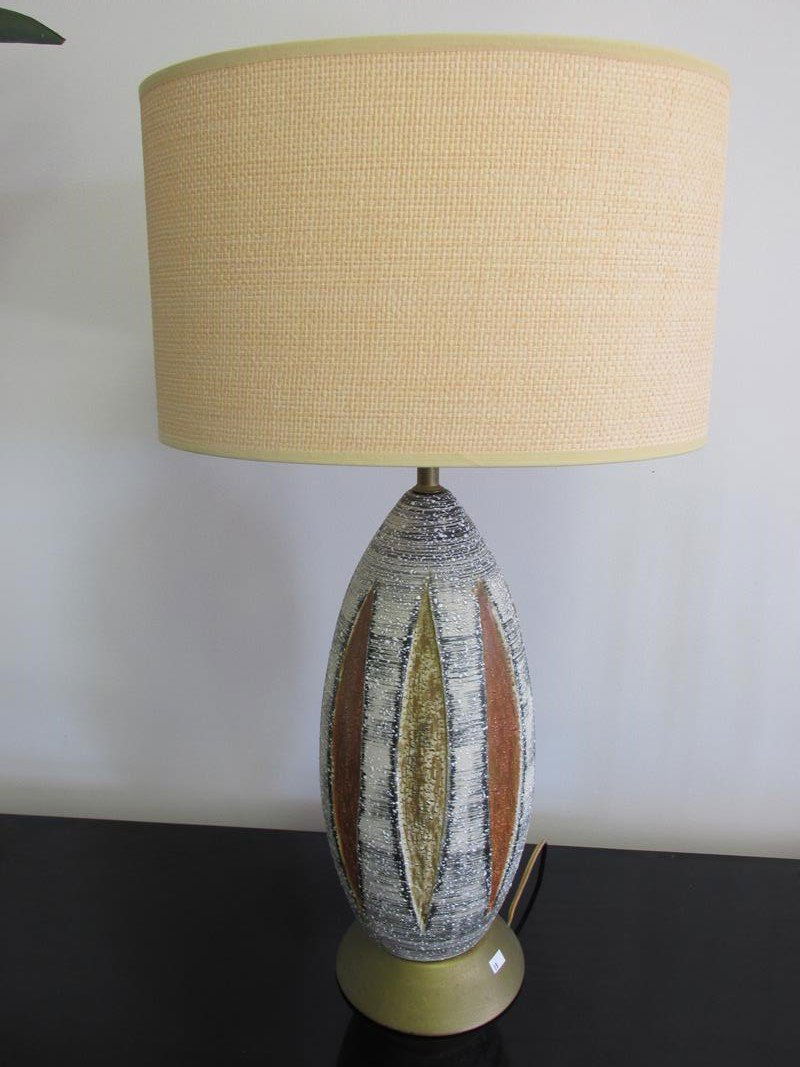 MID-CENTURY RAYMOR STYLE TABLE LAMP: SEE TITLE