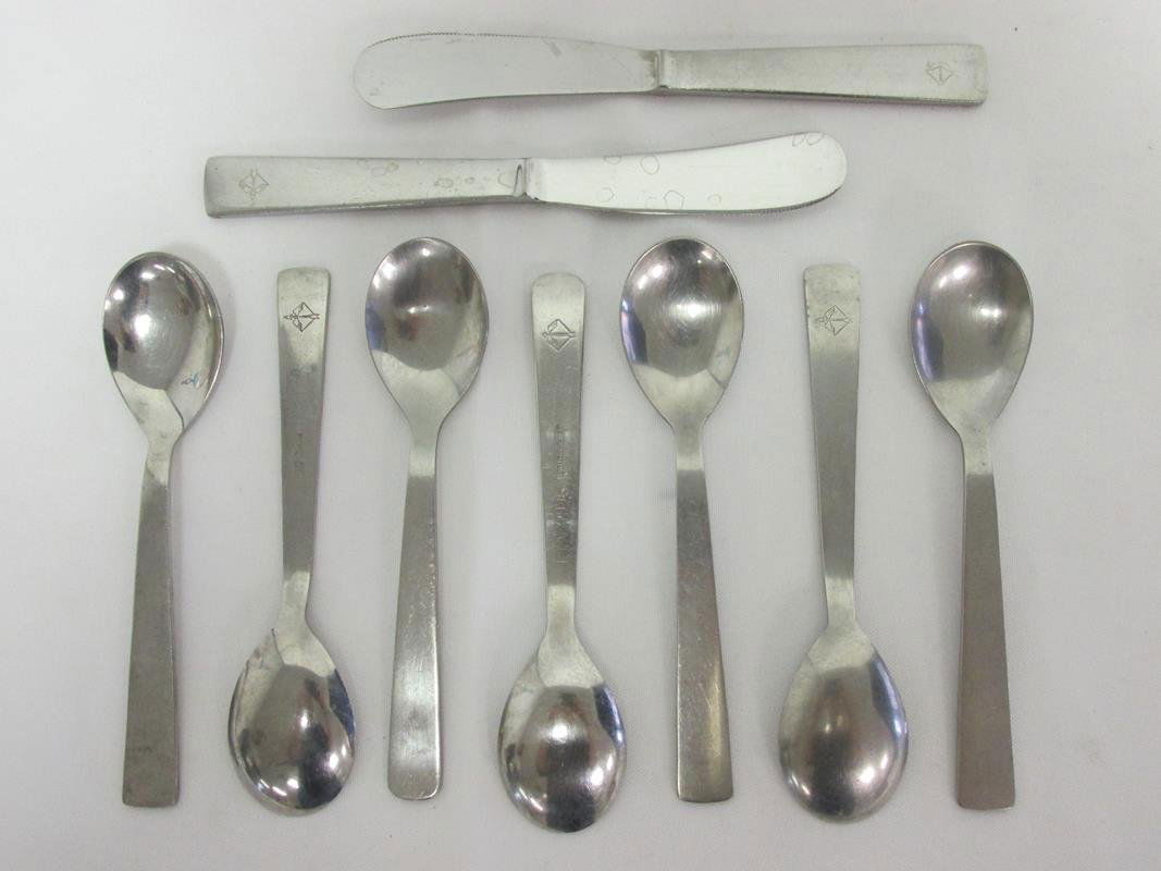 RARE GIO PONTI ALITALIA FLATWARE, C. 1949 (1 of 2)