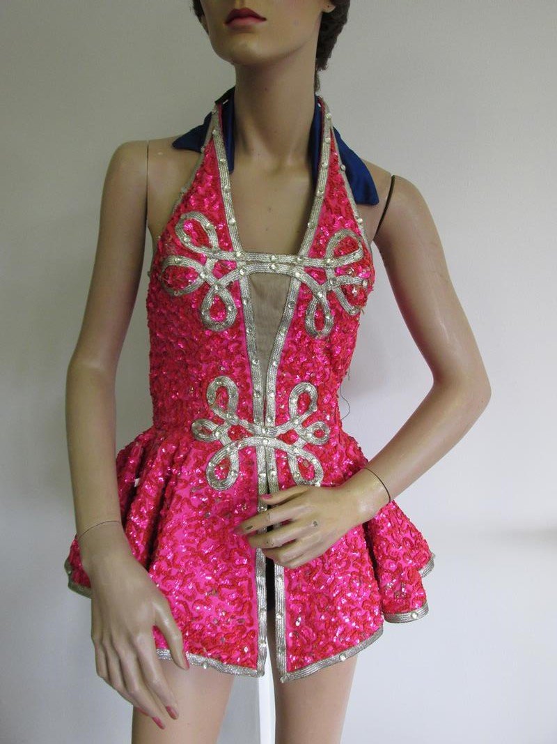 PINK/BLUE SPANGLED PERFORMER COSTUME (1 of 3)