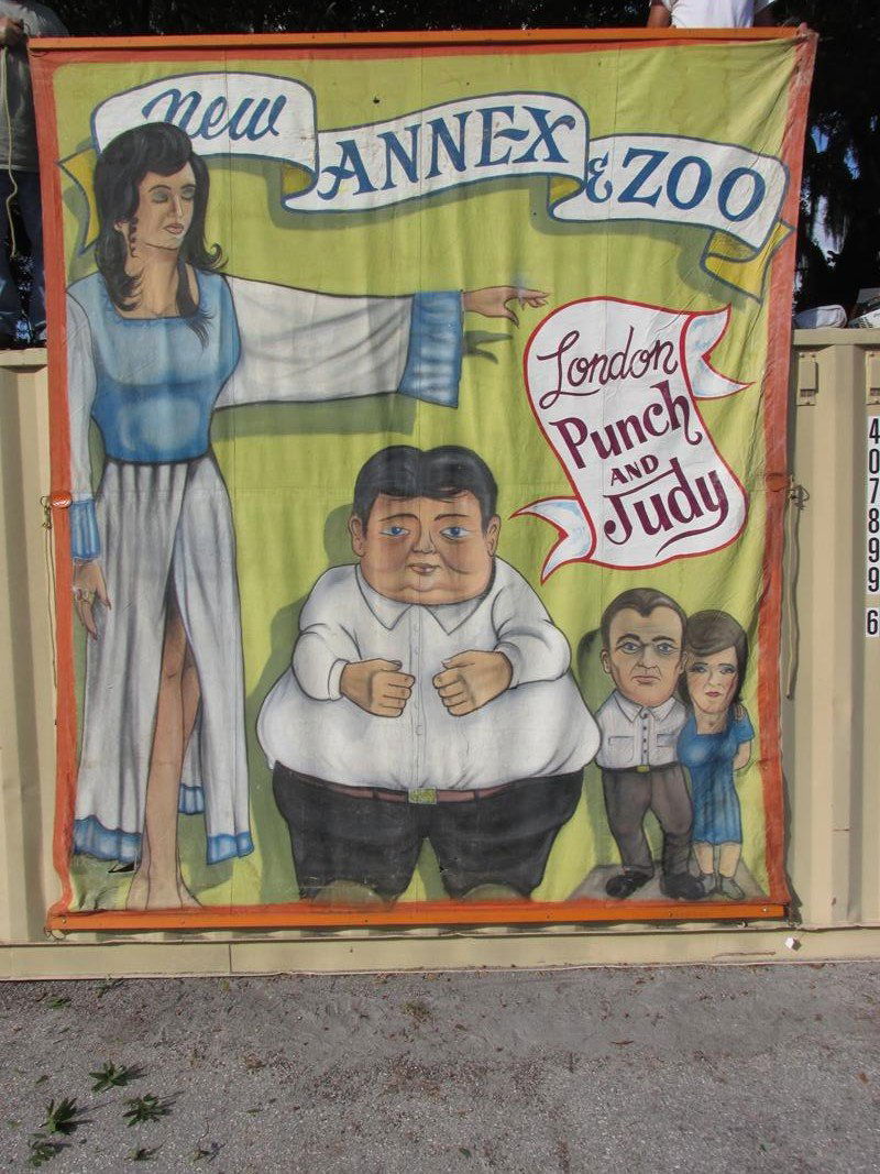 "CIRCUS ANNEX" SIDE SHOW BANNER - UNSIGNED (1 of 7)