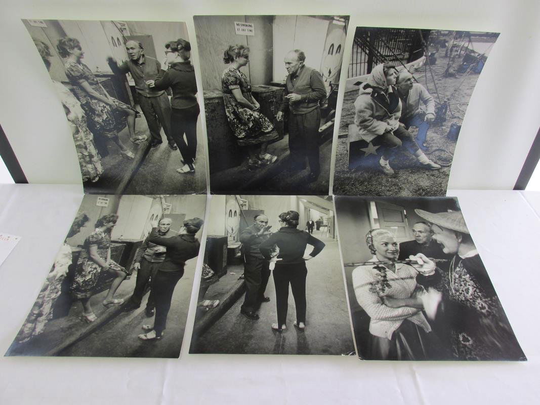 6 LIFE MAGAZINE PHOTOGRAPHS OF WALLENDAS, DETROIT, 1962: JOE CLARK FOR LIFE MAGAZINE PHOTOS TAKEN POST ACCIDENT, BACK STAGE PHOTOS TAKEN IN THE AFTERMATH OF THE FALL OF 1962 WHICH KILLED TWO OF THE TROUPE AND PERMANENTLY INJURED ANOTHER. JOE CLARK PHOTOGRAP