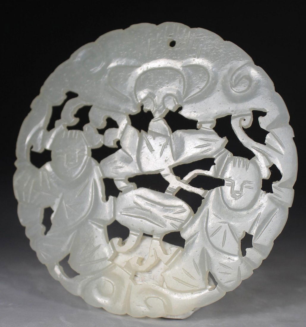 A Chinese Antique Hetian Jade Carving (1 of 6)