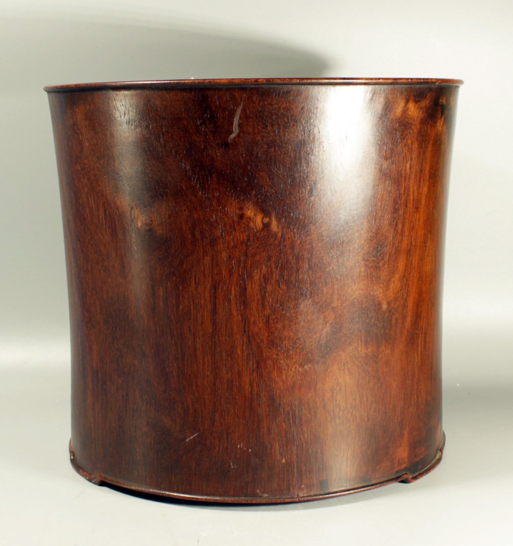 A Chinese Antique Red Wood Brush Pot (1 of 5)