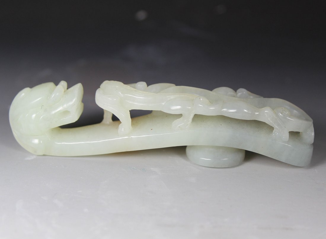 A Chinese Antique Jade Belt Buckle (1 of 7)