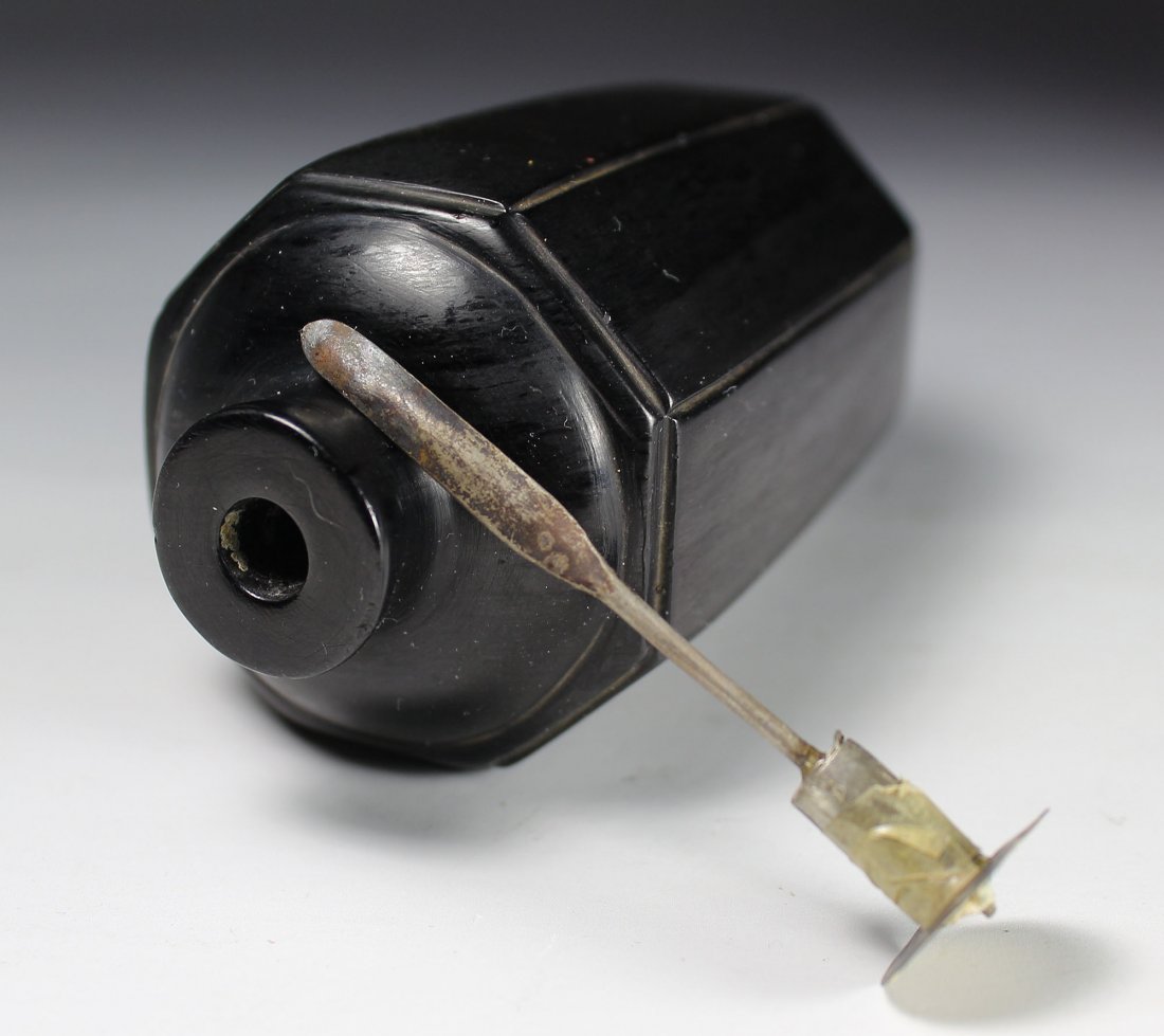 A Chinese Antique Wooden Carved Snuff Bottle (1 of 3)