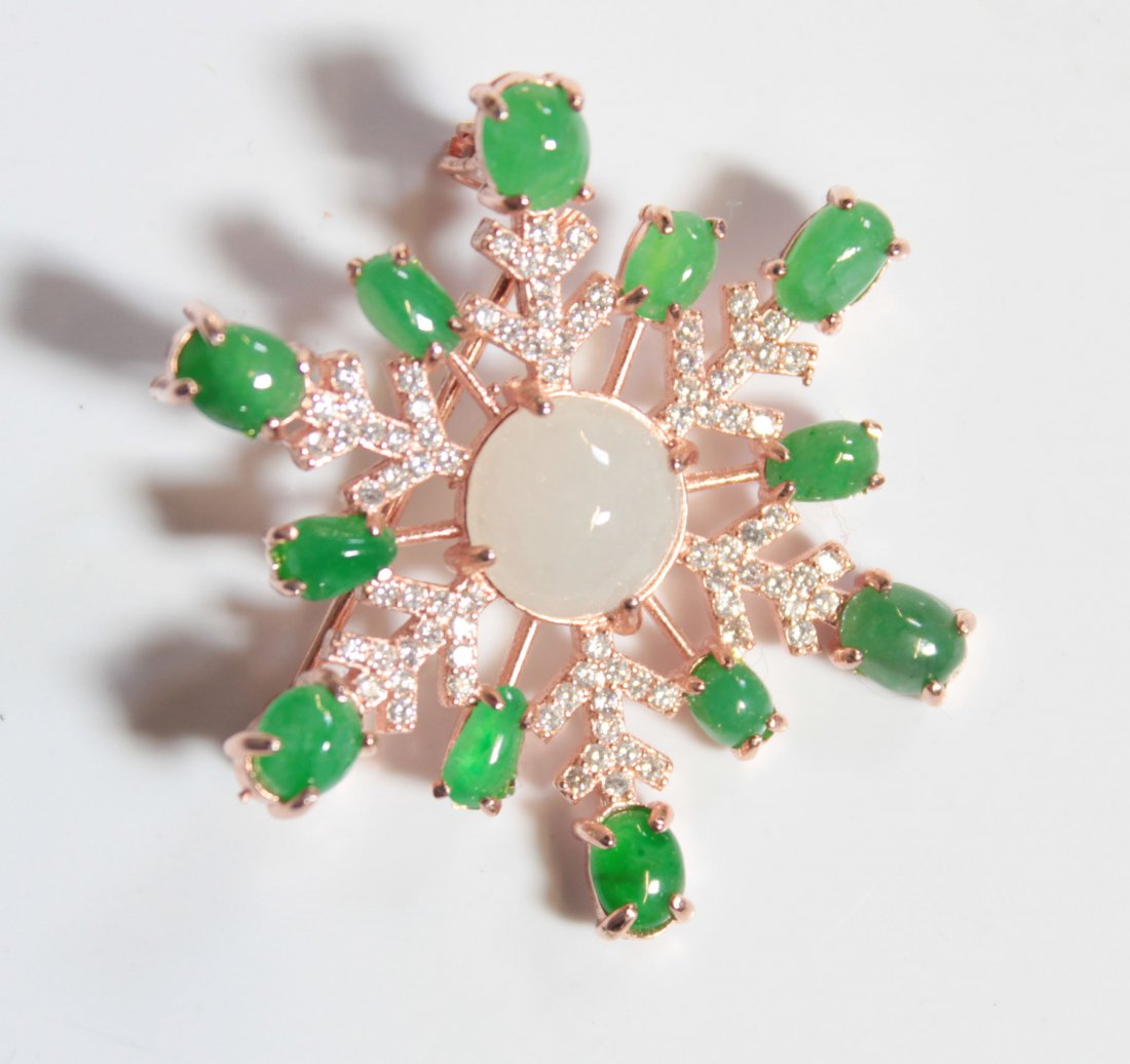 A Chinese Jadeite Brooch (1 of 7)