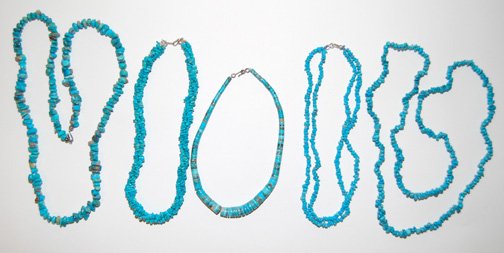 FIVE SANTO DOMINGO NECKLACES