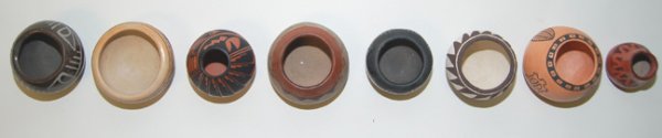 EIGHT PUEBLO POTS - 6