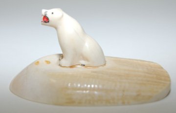 NORTHWEST COAST CARVED BEAR - 5