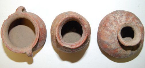 THREE PRECOLUMBIAN POTTERY JARS - 3