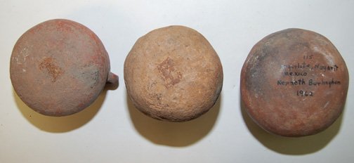 THREE PRECOLUMBIAN POTTERY JARS - 4