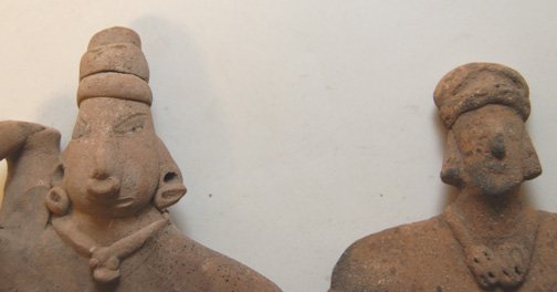 TWO MEXICAN POTTERY FIGURES - 3