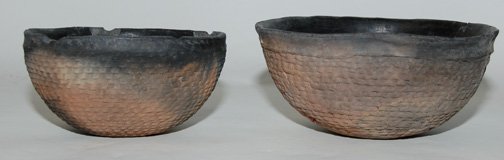 TWO ANASAZI POTTERY BOWLS