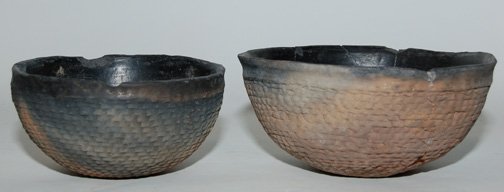 TWO ANASAZI POTTERY BOWLS - 2