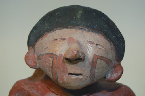 TWO PRECOLUMBIAN POTTERY IDOLS - 5