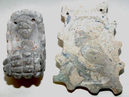 TWO NAYDRIFF STONE PENDANTS - 3