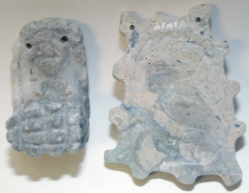 TWO NAYDRIFF STONE PENDANTS - 4