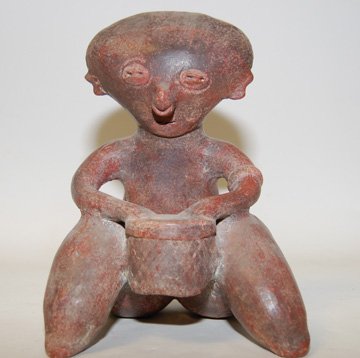 PRECOLUMBIAN POTTERY IDOL