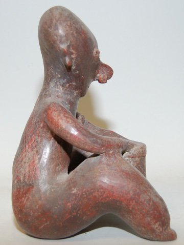 PRECOLUMBIAN POTTERY IDOL - 4