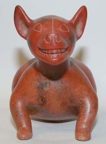 PRECOLUMBIAN POTTERY DOG - 2