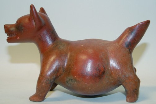 PRECOLUMBIAN POTTERY DOG - 3