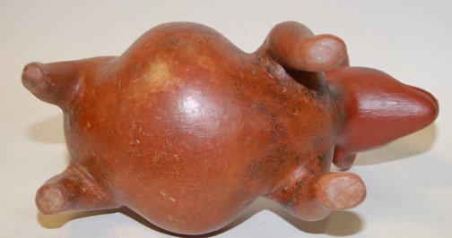 PRECOLUMBIAN POTTERY DOG - 5
