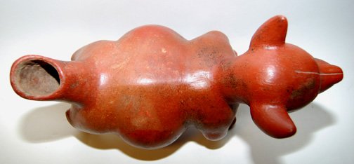 PRECOLUMBIAN POTTERY DOG - 6