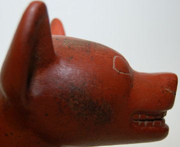 PRECOLUMBIAN POTTERY DOG - 7