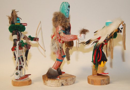 THREE HOPI KACNINAS - 2