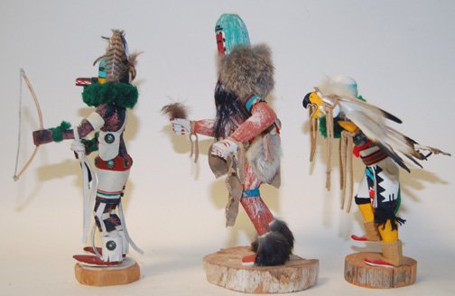 THREE HOPI KACNINAS - 4