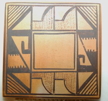 TWO HOPI POTTERY TILES - 3