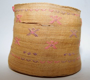 ATTU BASKETRY CYLINDER