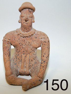 PRECOLUMBIAN POTTERY IDOL
