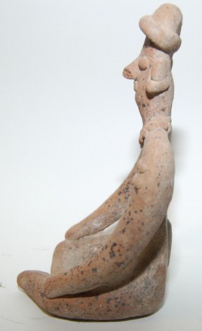 PRECOLUMBIAN POTTERY IDOL - 3
