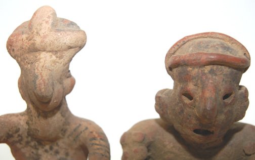 TWO PRECOLUMBIAN POTTERY IDOLS - 2