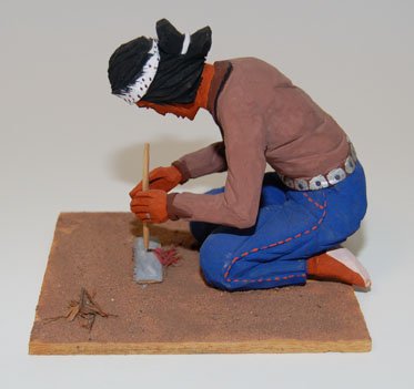 NAVAJO WOOD CARVING - 2