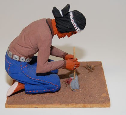 NAVAJO WOOD CARVING - 4