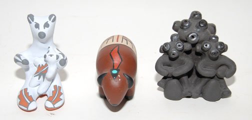 JEMEZ/ SANTA CLARA POTTERY ANIMALS