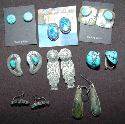 ZUNI/ NAVAJO EARRINGS