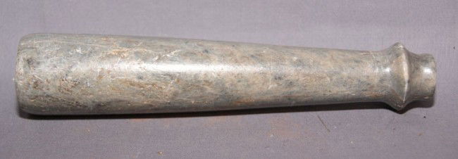 STONE TUBE PIPE: 1950's cloud blower 6" long Shipping charge on this item is $10.00. Unless noted all items have some amount of acceptable wear, scratches, nicks, missing stitches, ect. for their age. Measurements on