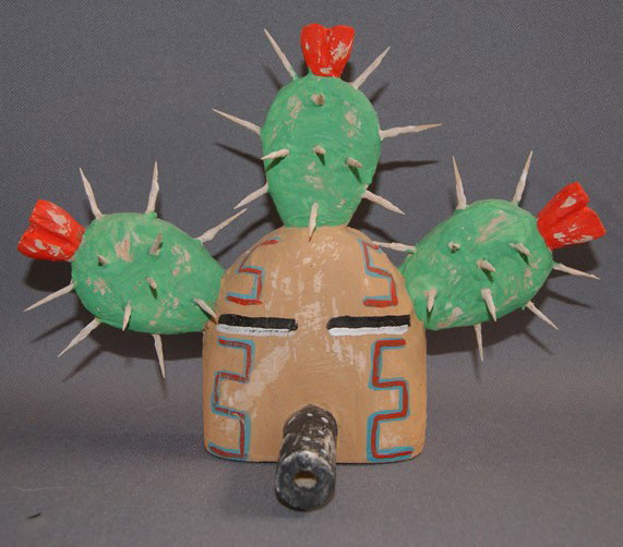HOPI SCULPTURE: 2011 cactus Kachina by Greg Honyesva, 7" x 9.5" Shipping charge are for the United States. The shipping on this lot is $10.00. Outside the United States there will be additional shipping fees. Unless 