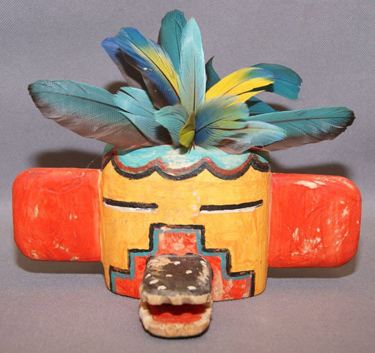 HOPI WOOD SCULPTURE: 2011 by Greg Lomayesva 3.5" x 8" x 3.5" Shipping charge are for the United States. The shipping on this lot is $10.00. Outside the United States there will be additional shipping fees. Unless noted al