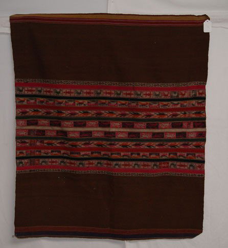 PERUVIAN TEXTILE: 1920s Mata style, 15" x 43" Shipping charge are for the United States. The shipping on this lot is $10.00. Outside the United States there will be additional shipping fees. Unless noted all items have