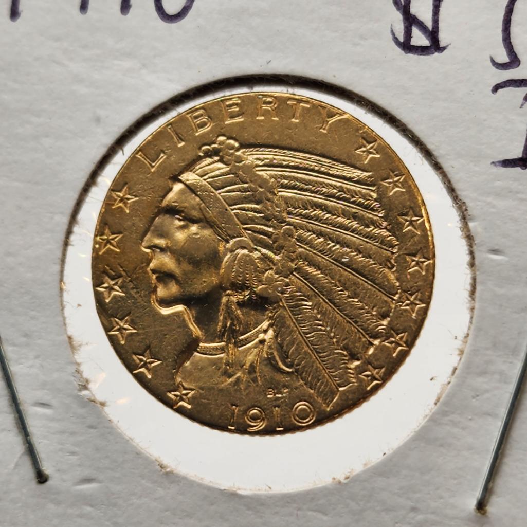 1910 $5 Indian Head Half Eagle  (1 of 2)