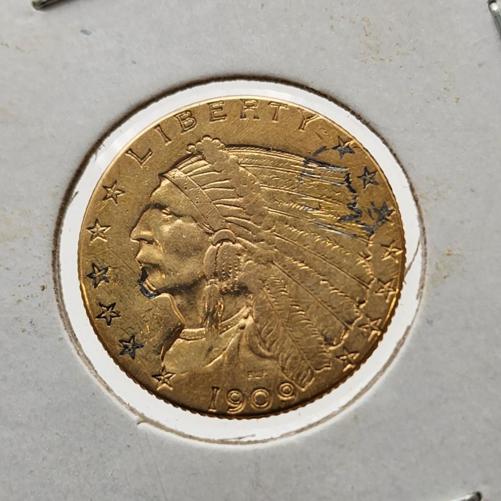 1909 $2.50 Indian Head Quarter Eagle (1 of 2)