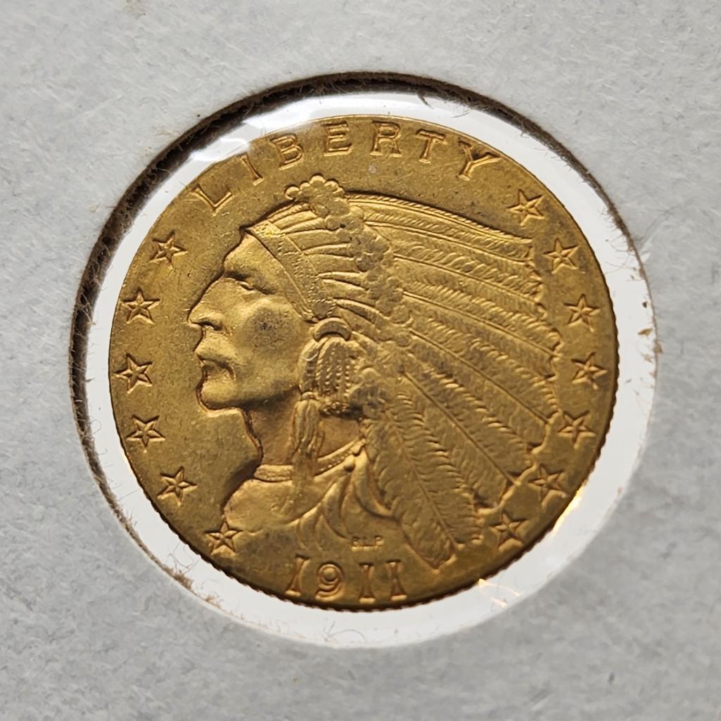 1911 $2.50 Indian Head Quarter Eagle (1 of 2)