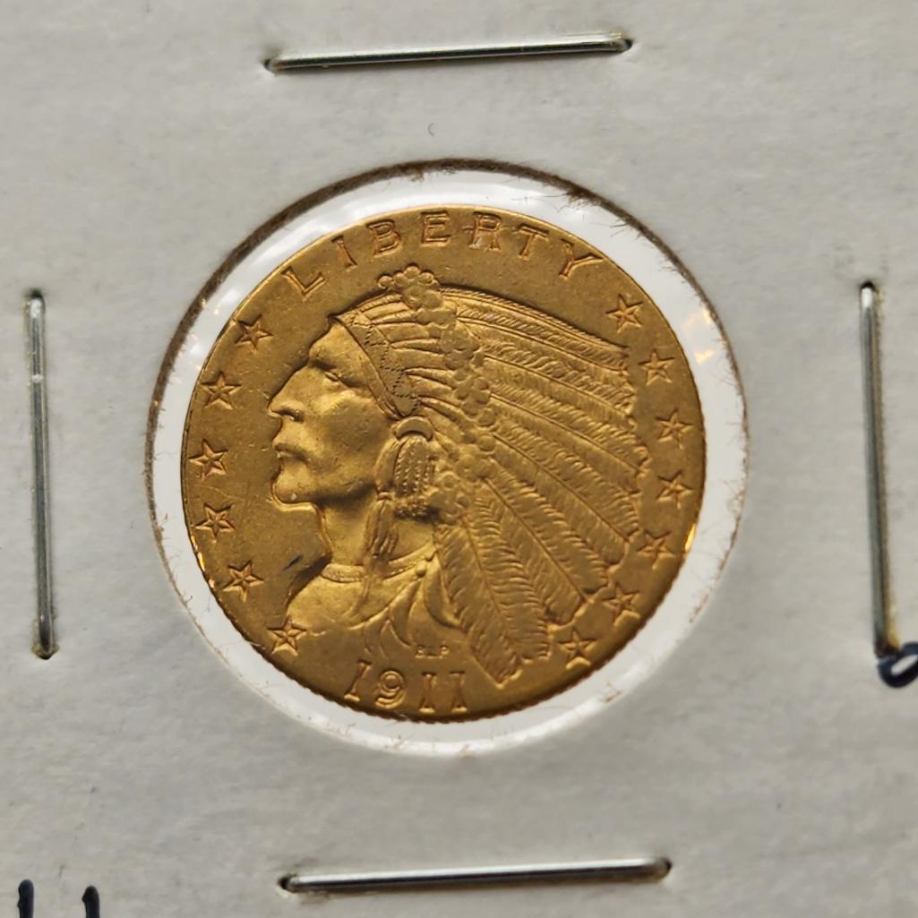 1911 $2.50 Indian Head Quarter Eagle (1 of 2)