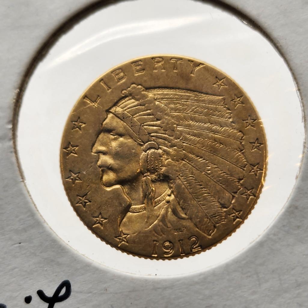 1912 $2.50 Indian Head Quarter Eagle (1 of 2)