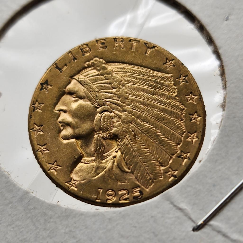 1925 D $2.50 Indian Head Quarter Eagle (1 of 2)
